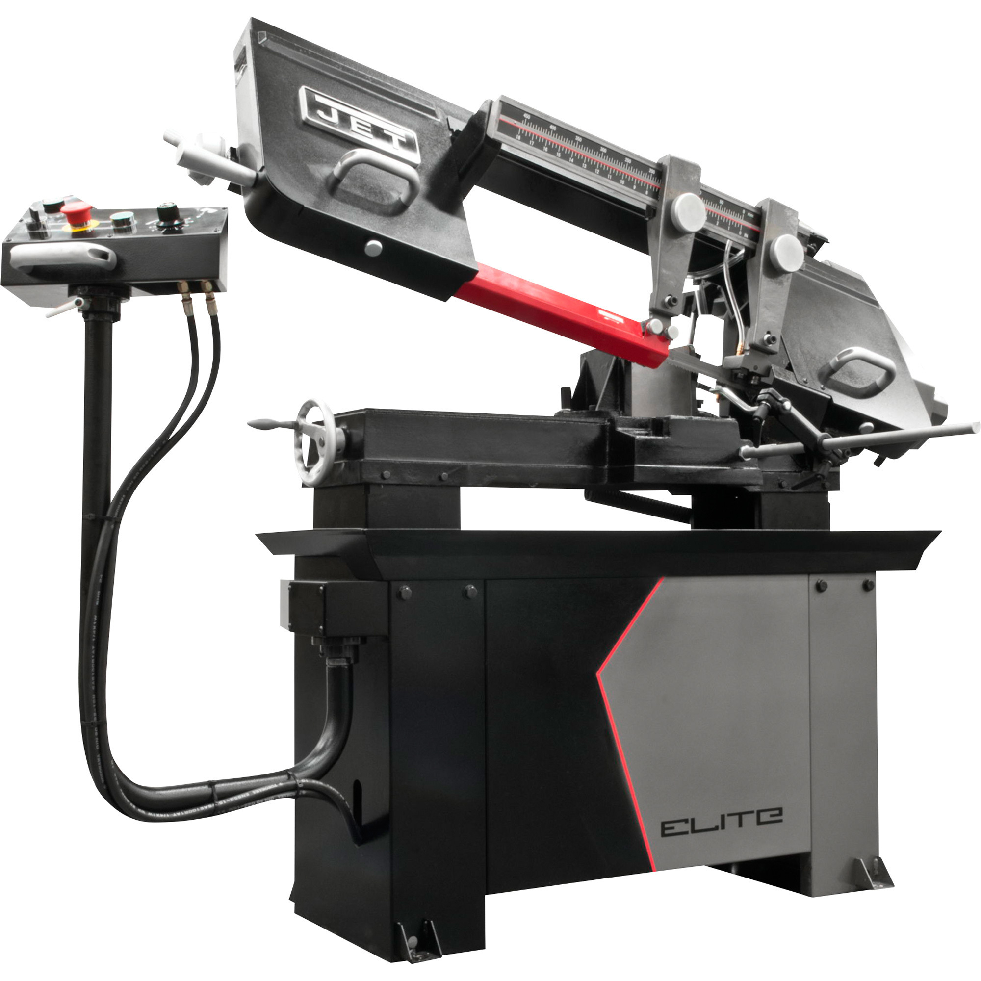 JET Elite Horizontal Metal Cutting Variable Speed Band Saw, 8in. x 13in., 1.5 HP, 115/230V, Model# EHB-8VS